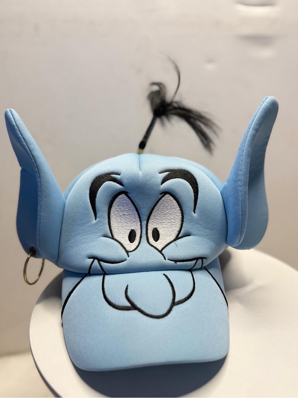 Disney Light Blue Genie Plush Kids Hat with Ear Accents